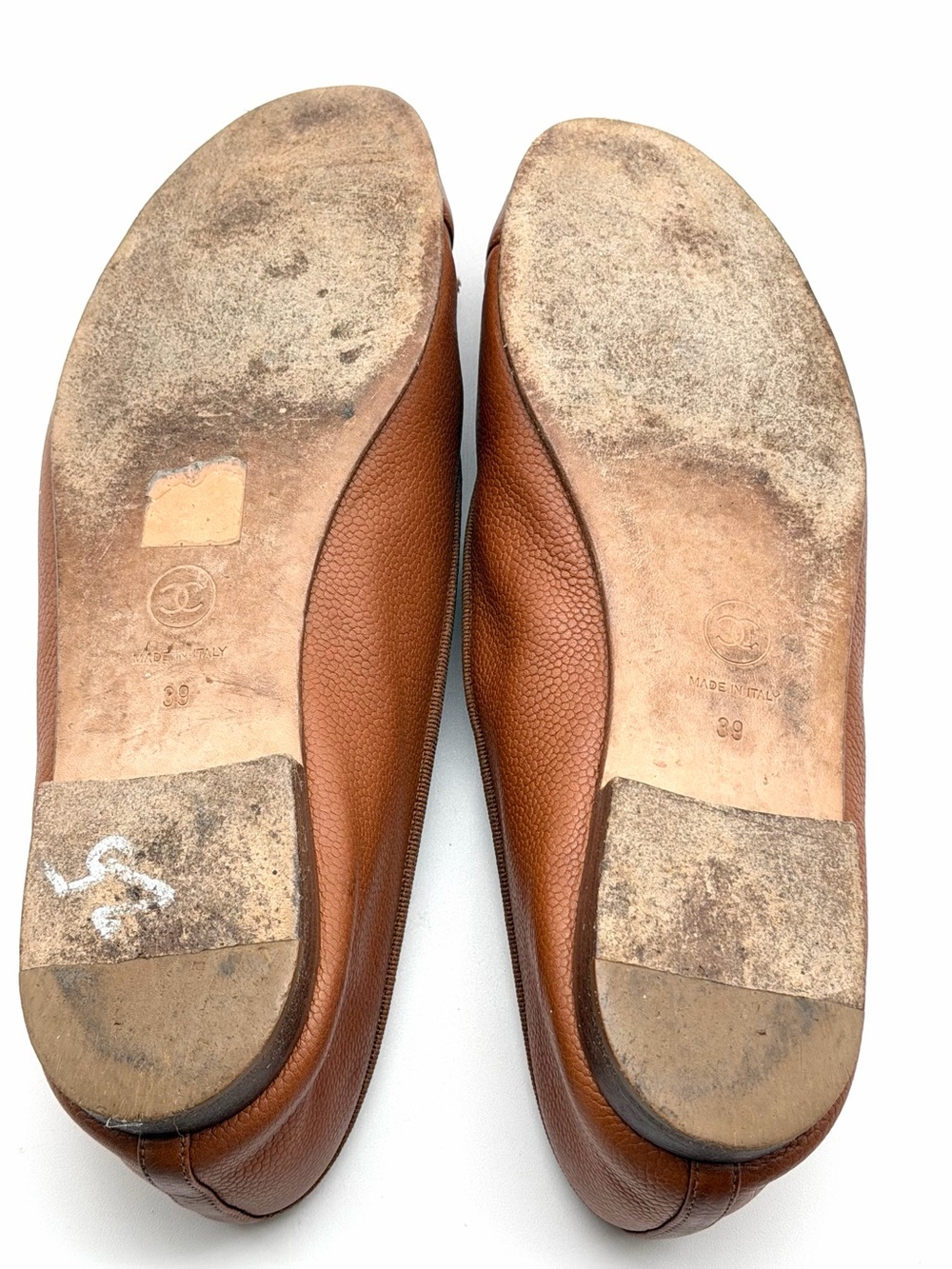 Chanel CC Cap Toe Caviar Leather
Bow Ballet Flats Brown EU 39 US 8.5 - Picture 11 of 12